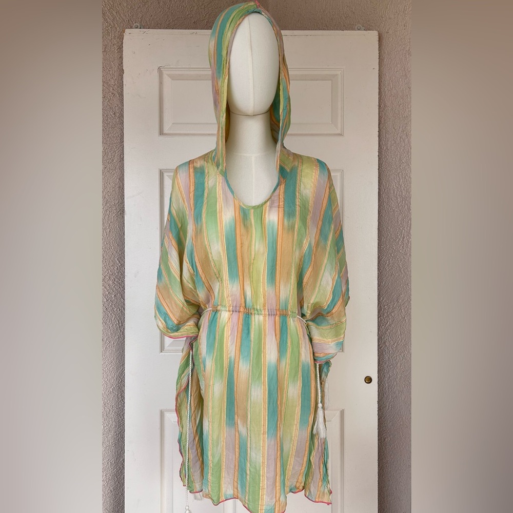 Lilka by Anthropologie Hooded Swimsuit Cover Up Size M/L
